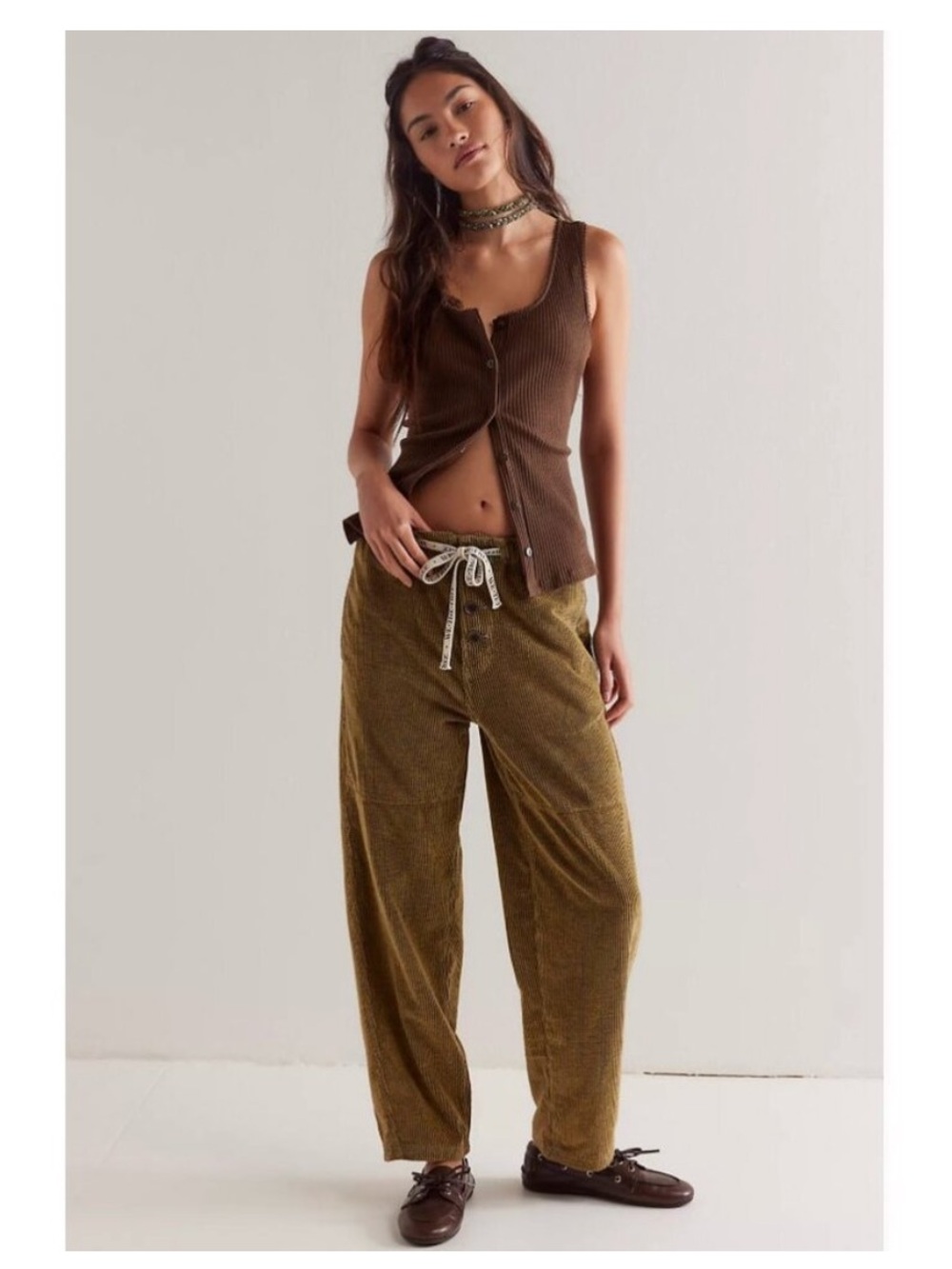 Free People We The Free Roscoe Cord Pull-On Pants